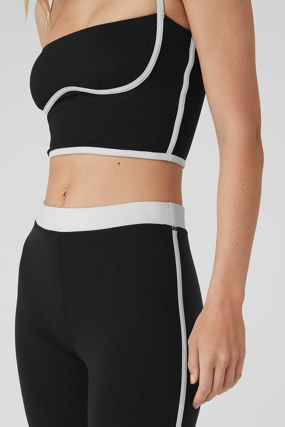 Alo Yoga USA Airbrush High-Waist Streamlined Black | 3260859-WB