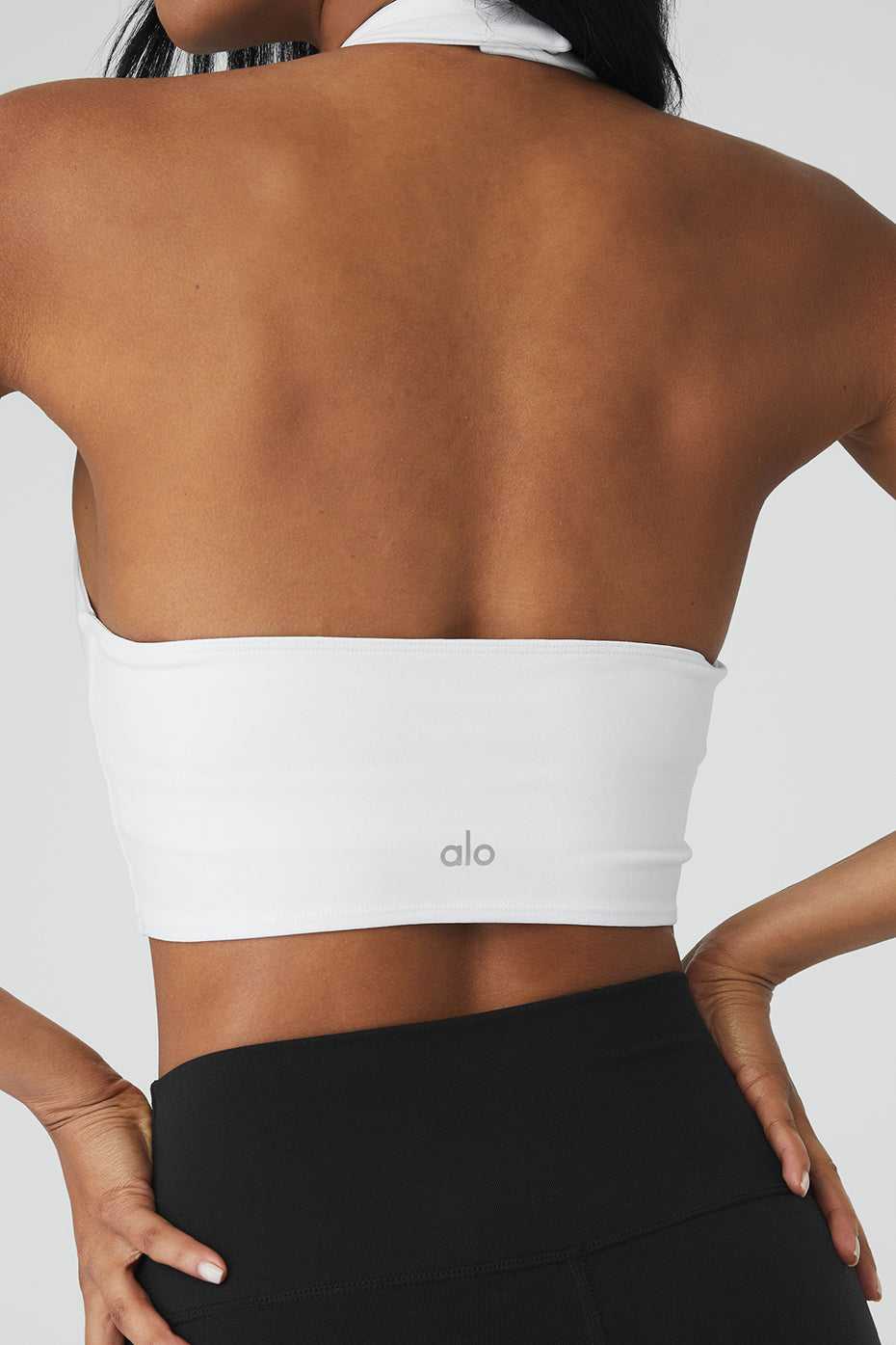 Alo Yoga USA Airbrush Millennial White | 4209567-EL