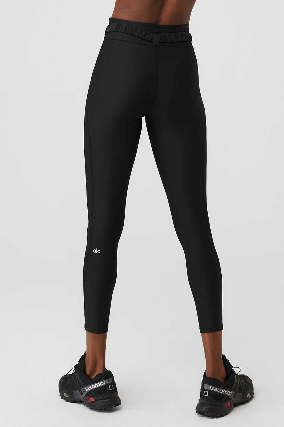 Alo Yoga USA Airlift High-Waist Charmer Black | 4187325-FA