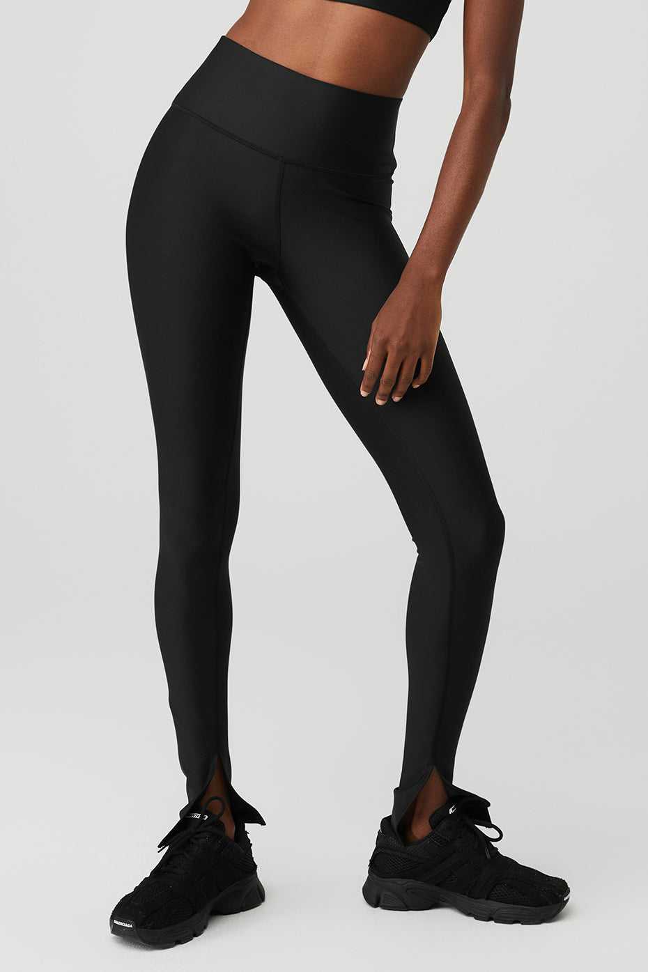 Alo Yoga USA Airlift High-Waist Elongated Black | 8976203-UW