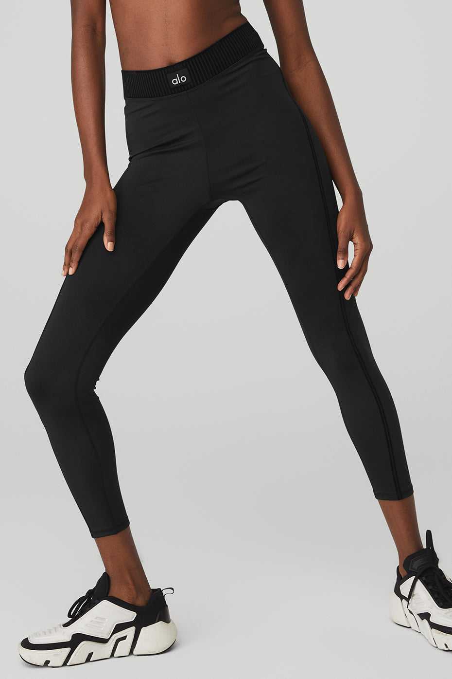 Alo Yoga USA Airlift High-Waist Line Up Black | 0983541-EU