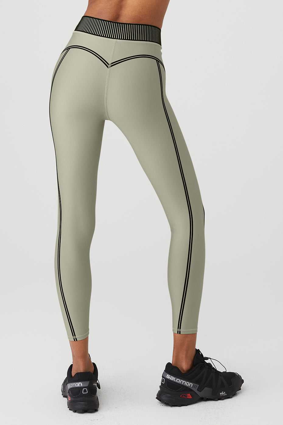 Alo Yoga USA Airlift High-Waist Line Up Limestone | 7182493-UA