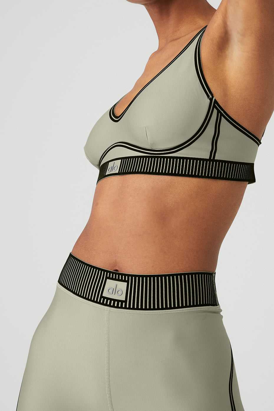 Alo Yoga USA Airlift High-Waist Line Up Limestone | 7182493-UA