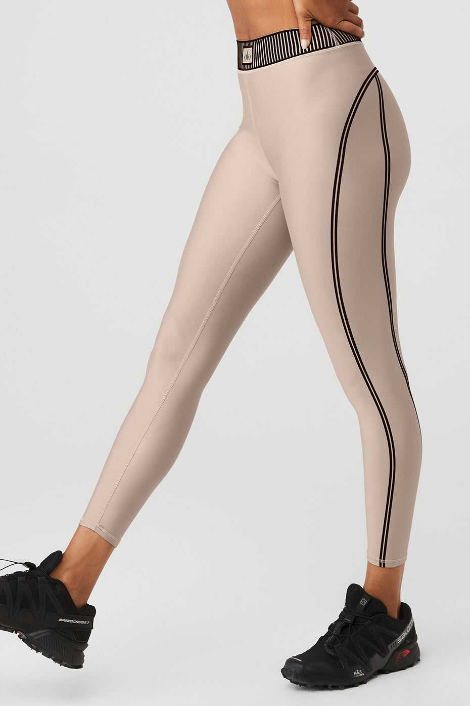 Alo Yoga USA Airlift High-Waist Line Up Taupe | 8169507-UE