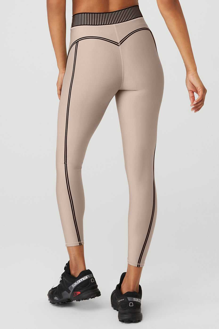 Alo Yoga USA Airlift High-Waist Line Up Taupe | 8169507-UE