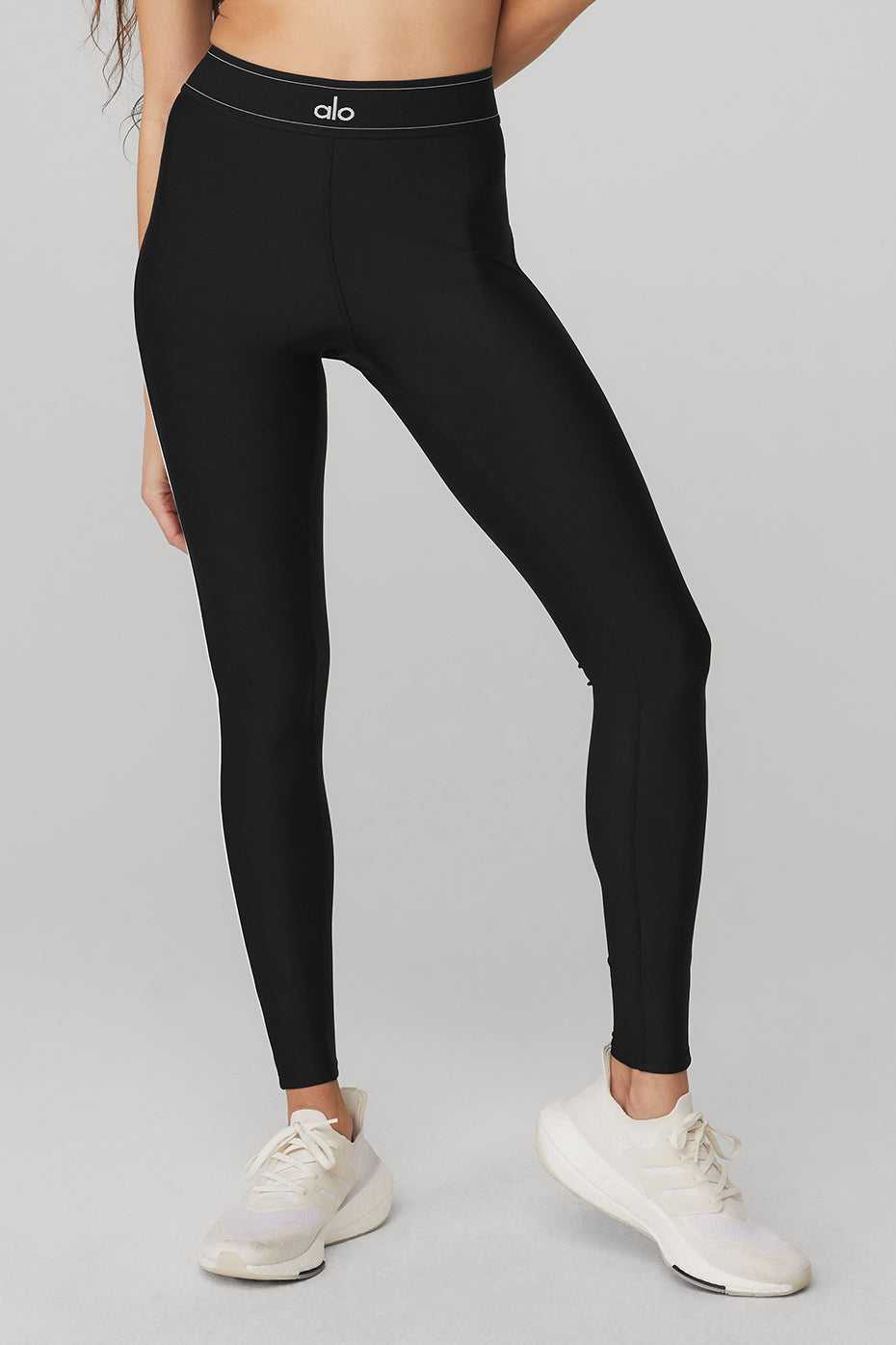 Alo Yoga USA Airlift High-Waist Suit Up Black | 8271536-VX