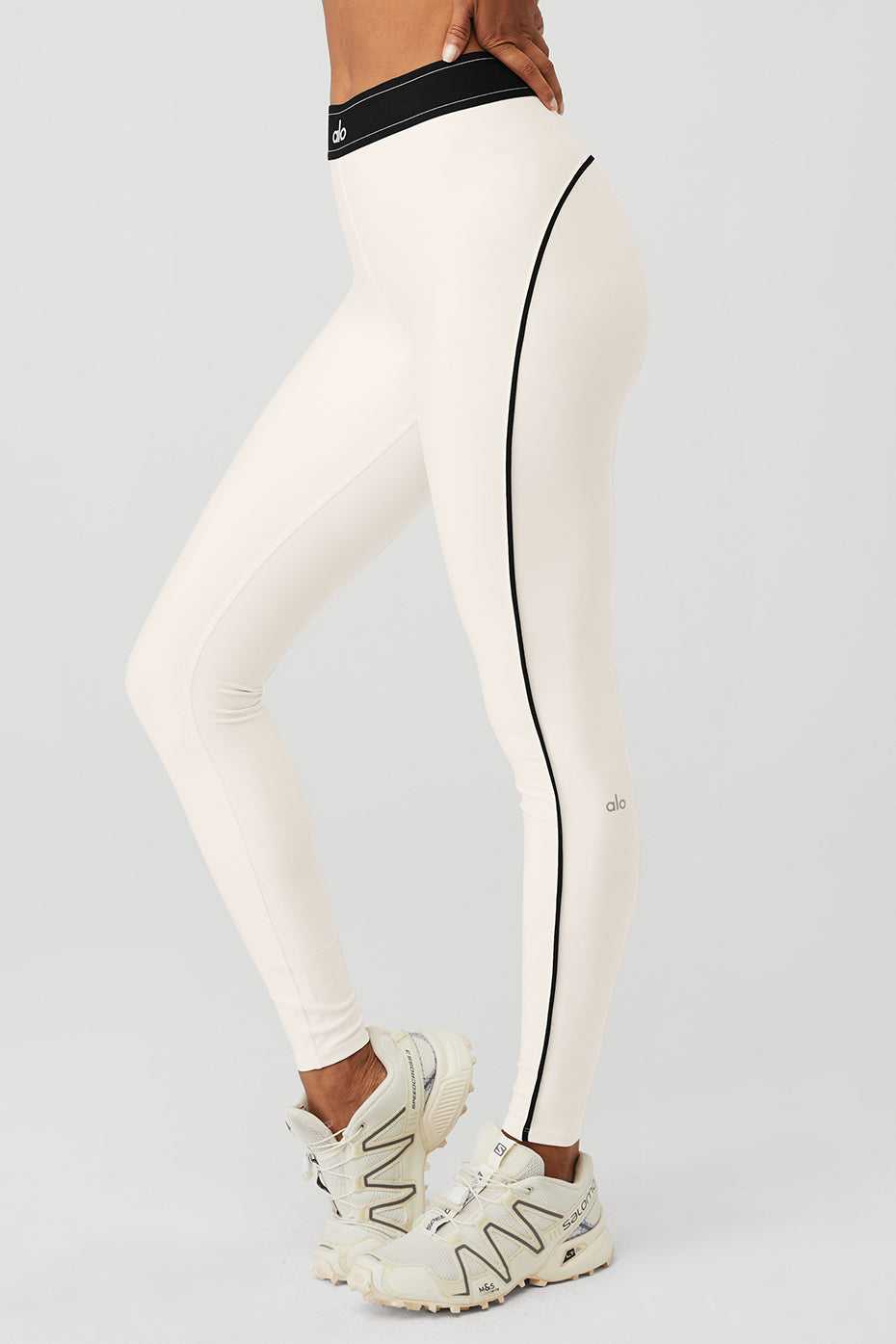 Alo Yoga USA Airlift High-Waist Suit Up Ivory | 3719840-AB