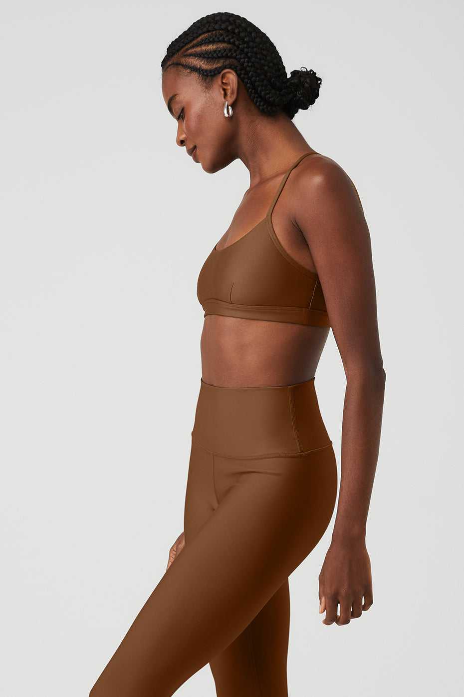 Alo Yoga USA Airlift Intrigue Cinnamon Brown | 9732180-RN