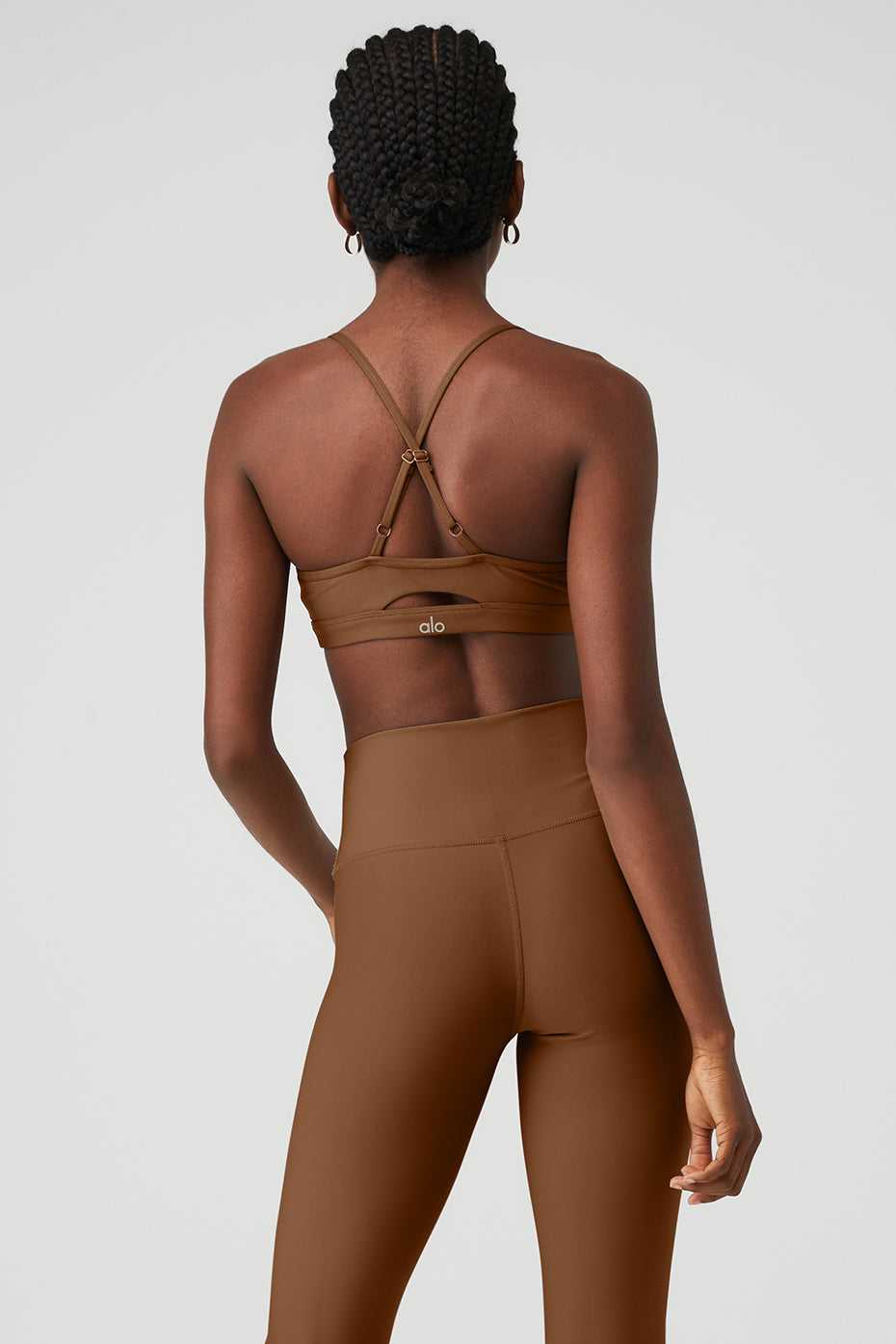 Alo Yoga USA Airlift Intrigue Cinnamon Brown | 9732180-RN