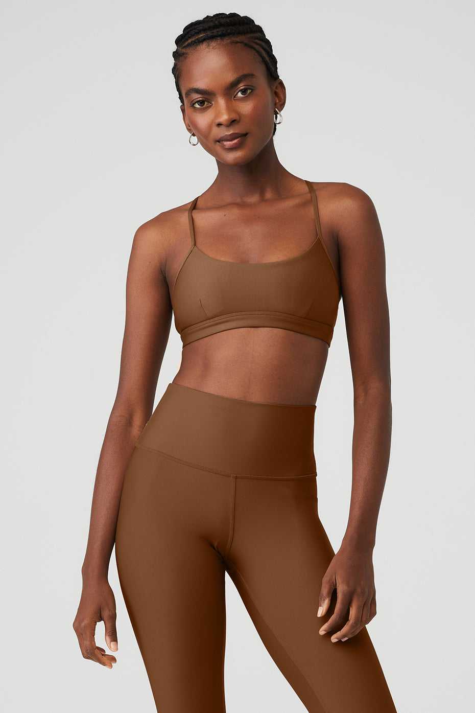 Alo Yoga USA Airlift Intrigue Cinnamon Brown | 9732180-RN