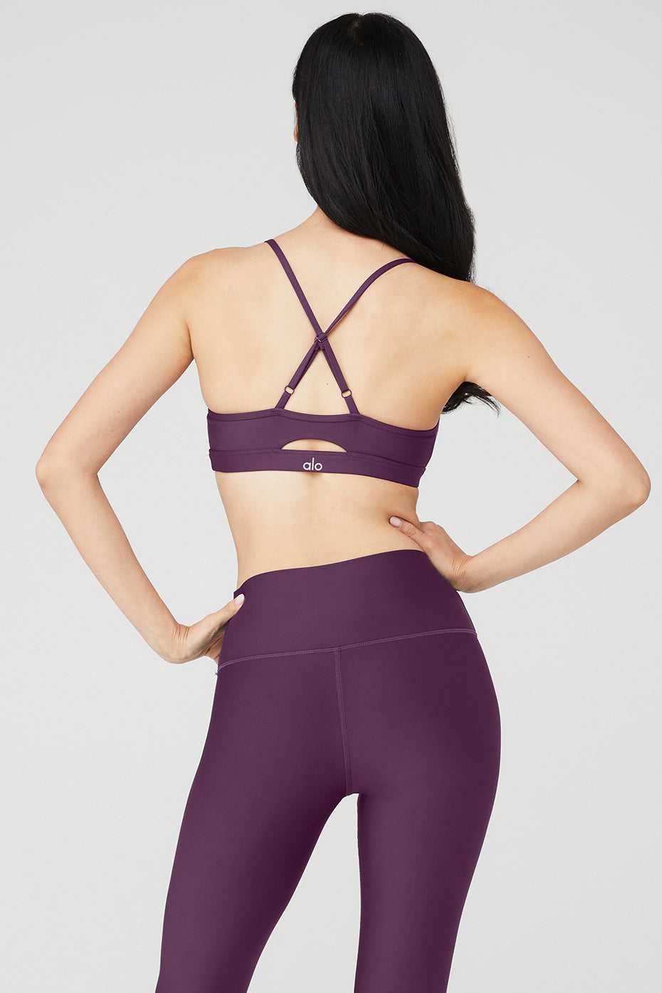 Alo Yoga USA Airlift Intrigue Dark Plum | 5291643-VY