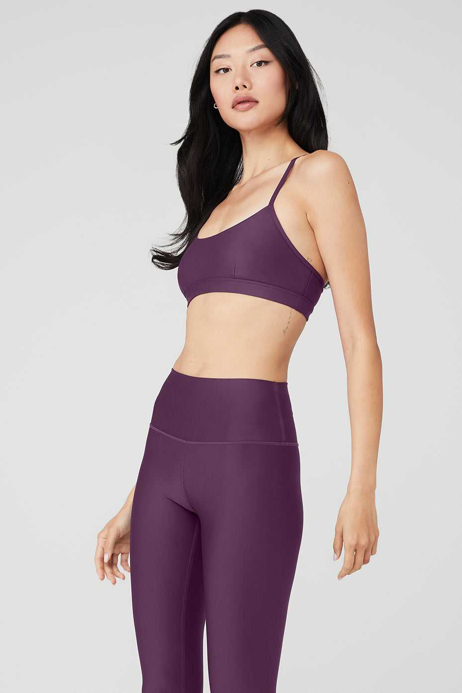 Alo Yoga USA Airlift Intrigue Dark Plum | 5291643-VY