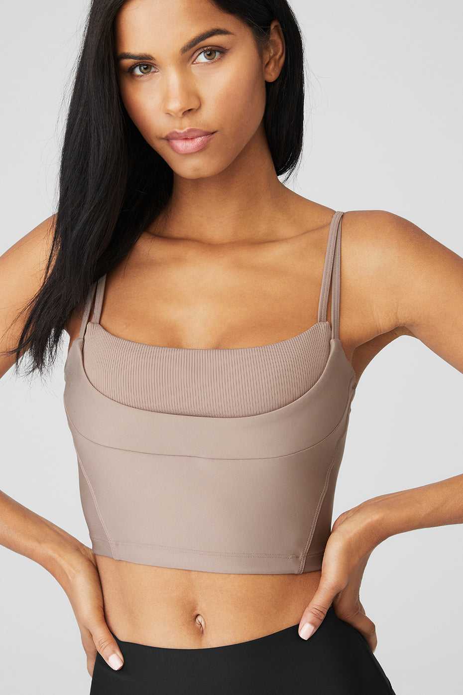 Alo Yoga USA Airlift Street Goddess Taupe | 0573491-QG