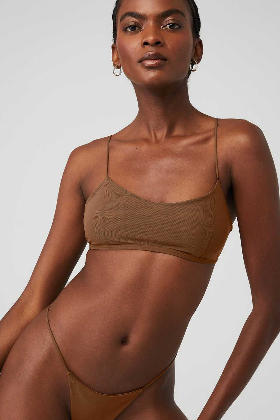 Alo Yoga USA Airmesh Venuslette Cinnamon Brown | 4196857-SZ