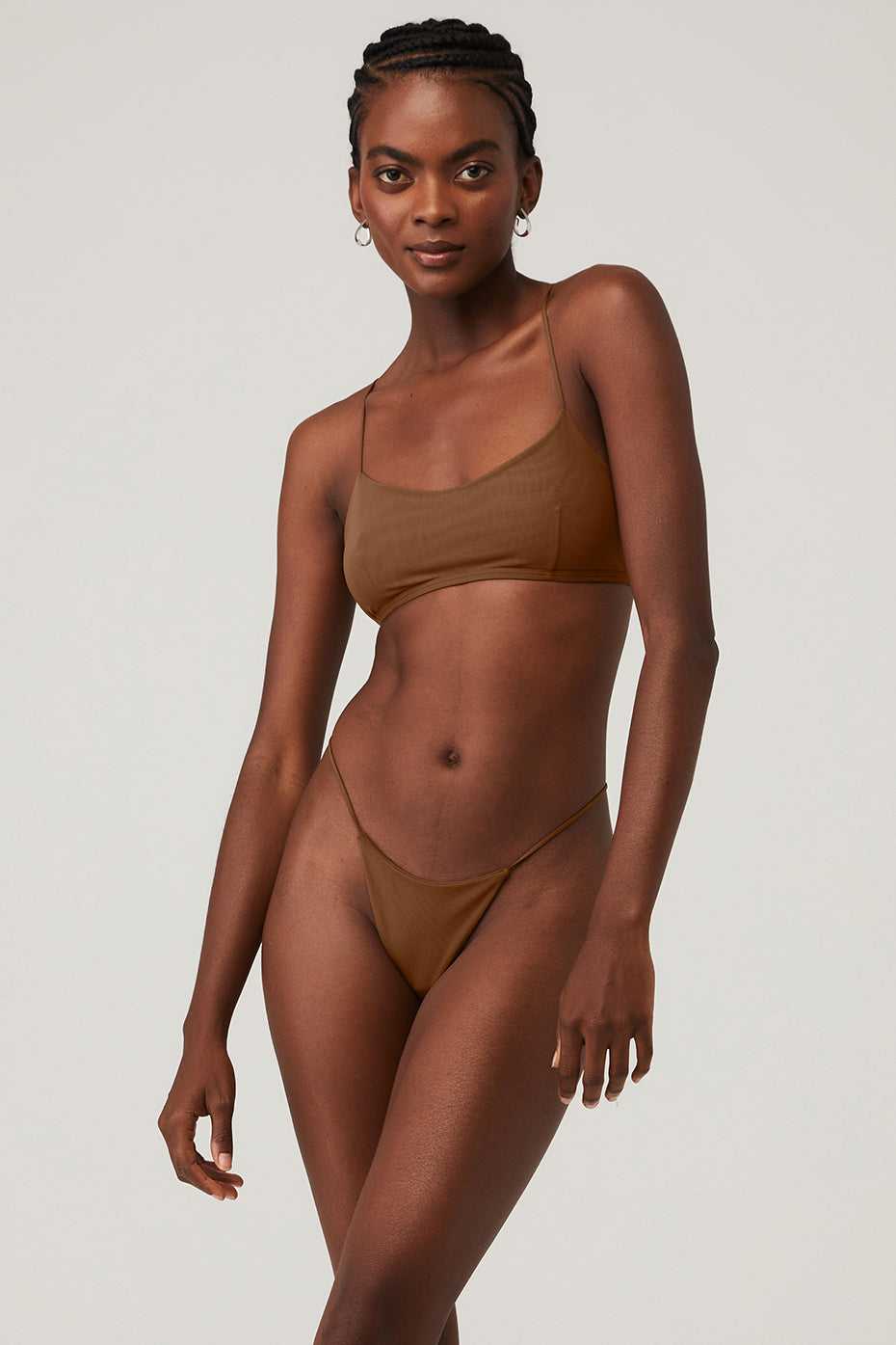 Alo Yoga USA Airmesh Venuslette Cinnamon Brown | 4196857-SZ