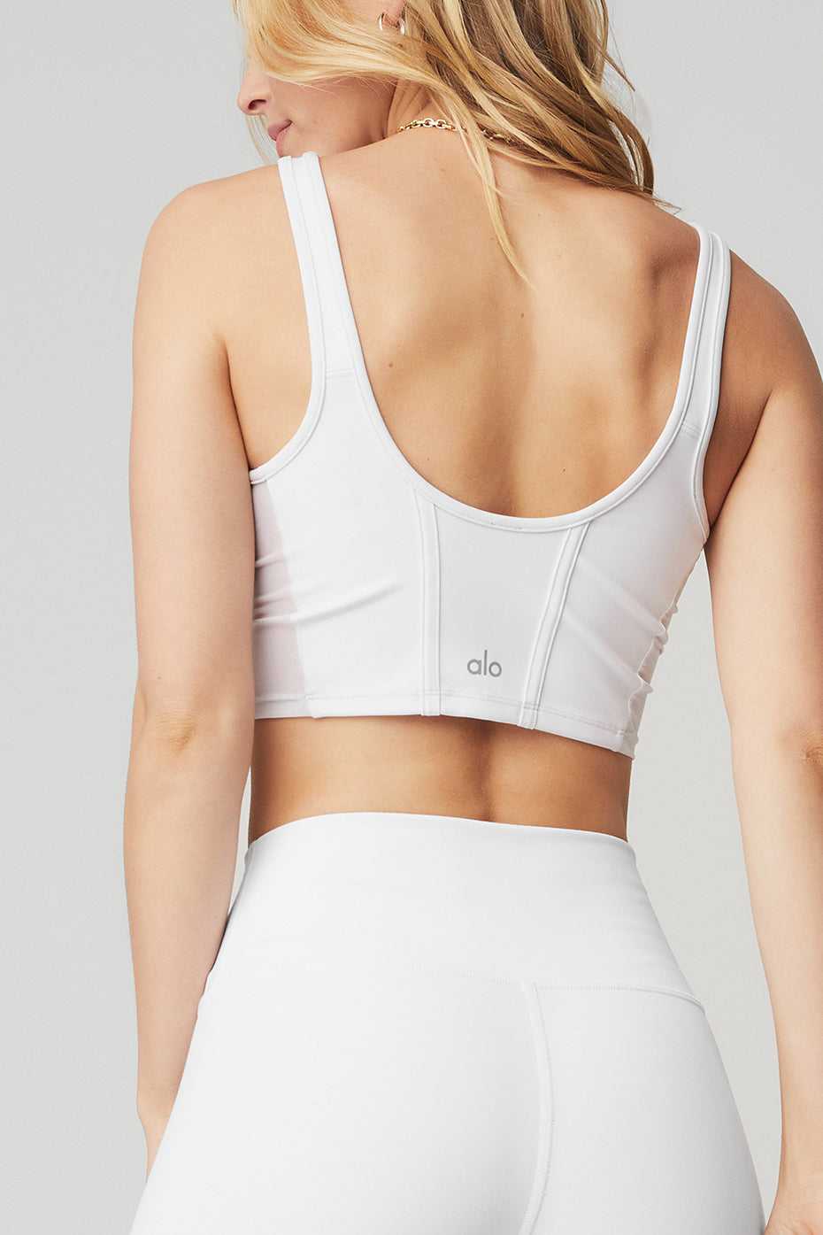 Alo Yoga USA Alo Yoga High-Waist Airbrush White | 4789632-NB