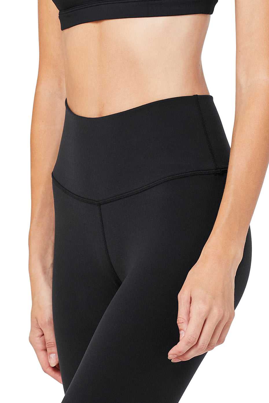 Alo Yoga USA Alo Yoga High-Waist Airbrushris Black | 8154206-QB