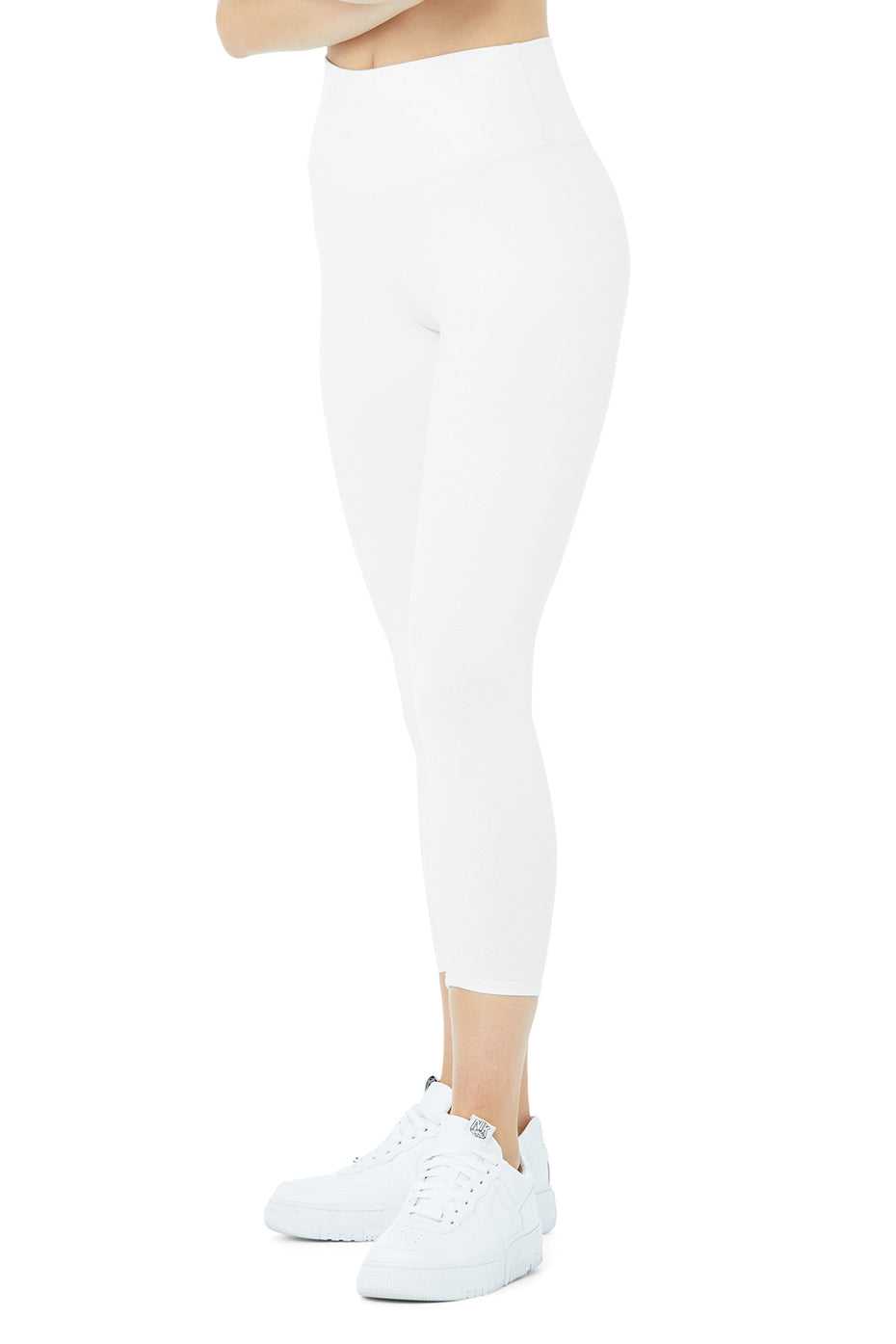 Alo Yoga USA Alo Yoga High-Waist Airbrushris White | 9571830-NV