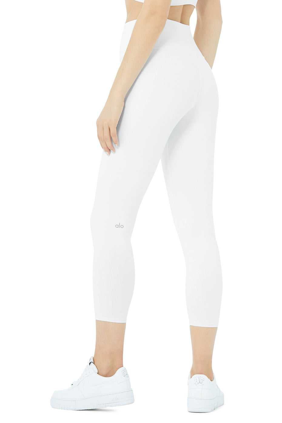 Alo Yoga USA Alo Yoga High-Waist Airbrushris White | 9571830-NV