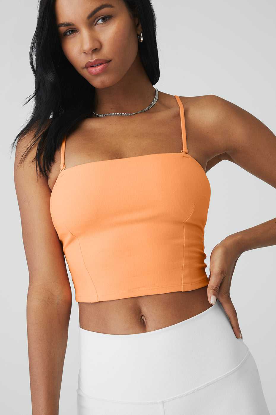 Alo Yoga USA Alosoft Convertible Sunkissed Bandeau Cantaloupe | 3451209-YF