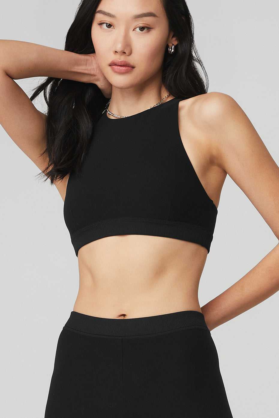 Alo Yoga USA Alosoft High-Waist Iconic 90'sri Black | 7281630-HR