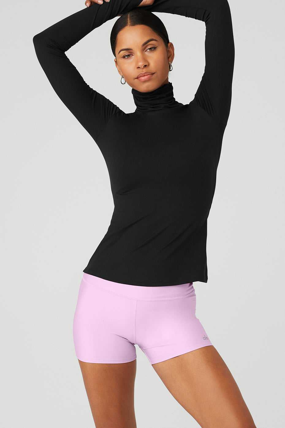 Alo Yoga USA Alosoft Protection Turtleneck Black | 6391027-IQ