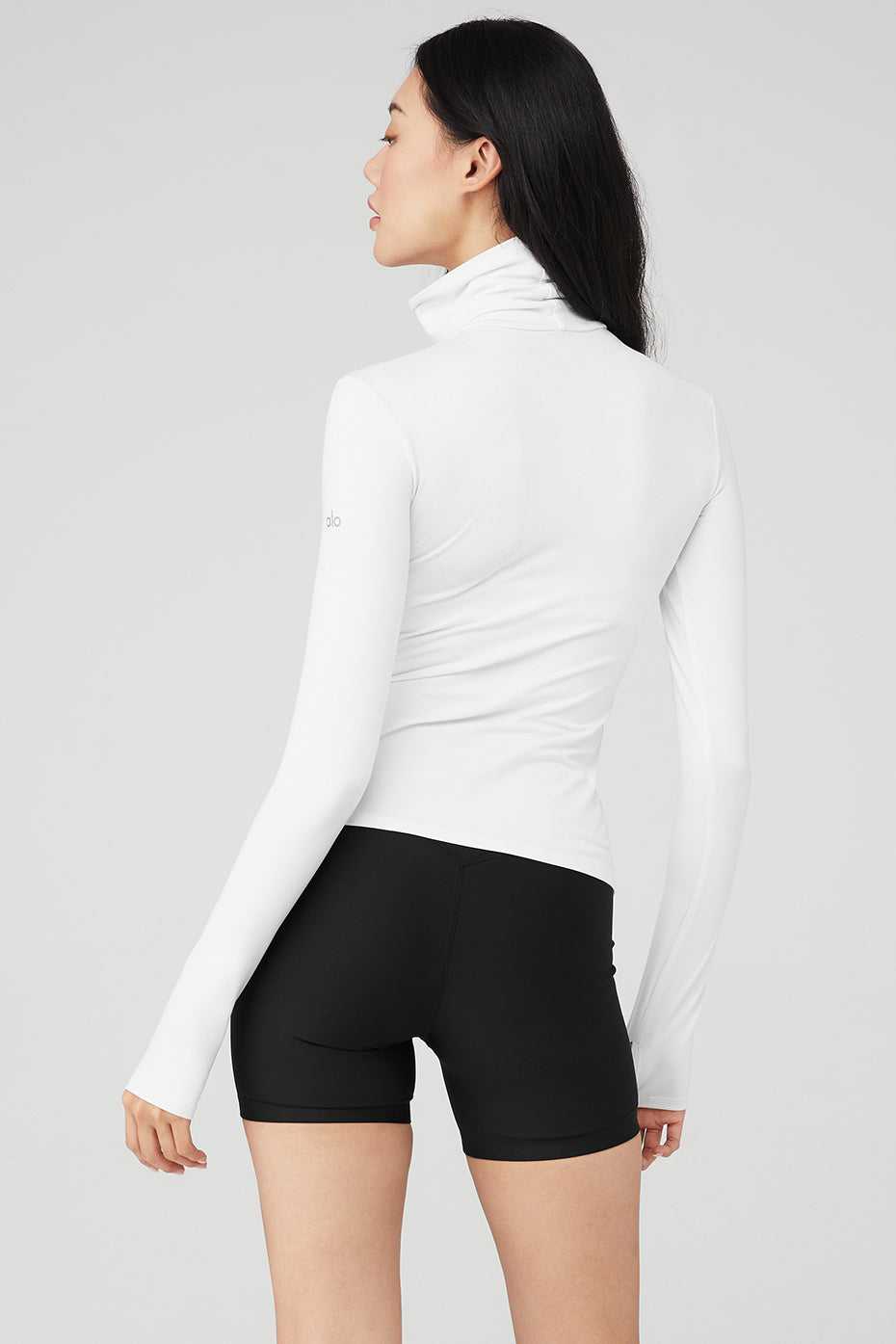 Alo Yoga USA Alosoft Refine Turtleneck White | 5029637-HV