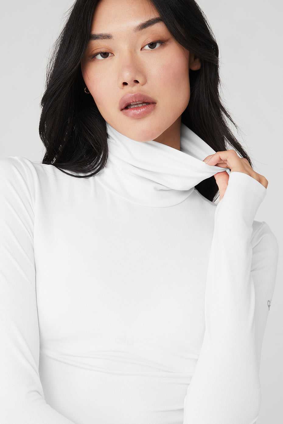 Alo Yoga USA Alosoft Refine Turtleneck White | 5029637-HV