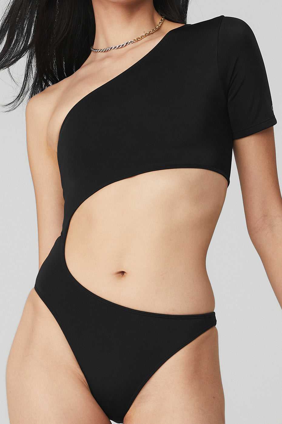 Alo Yoga USA Body Wave One Piece Black | 8497326-RU