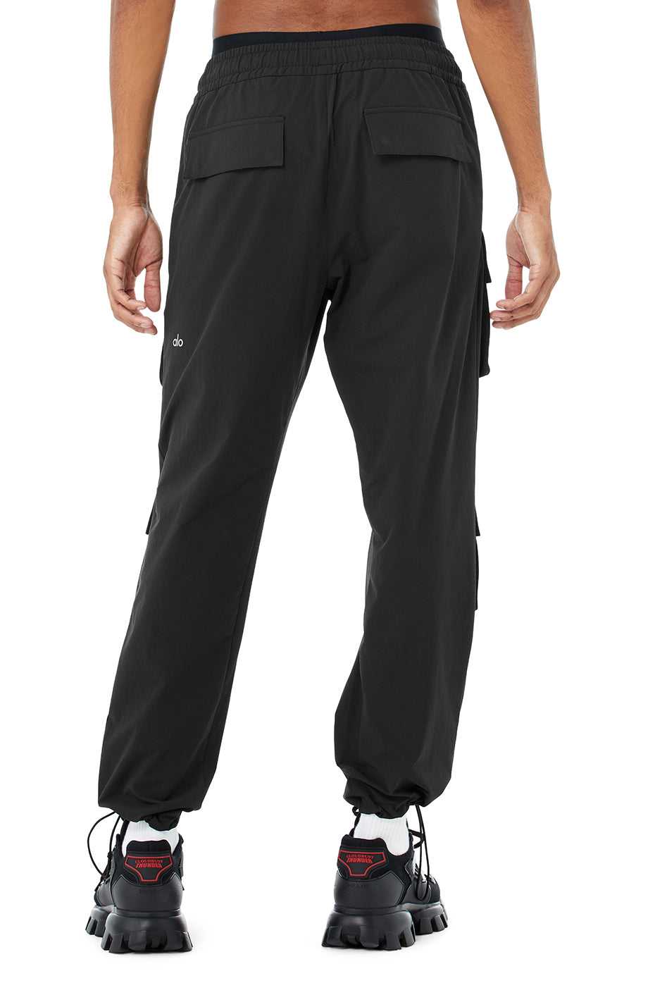 Alo Yoga USA Cargo Venture Black | 8245069-QM