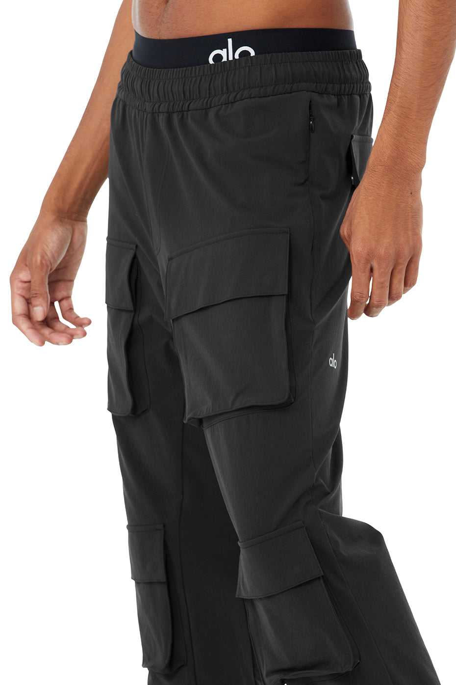 Alo Yoga USA Cargo Venture Black | 8245069-QM