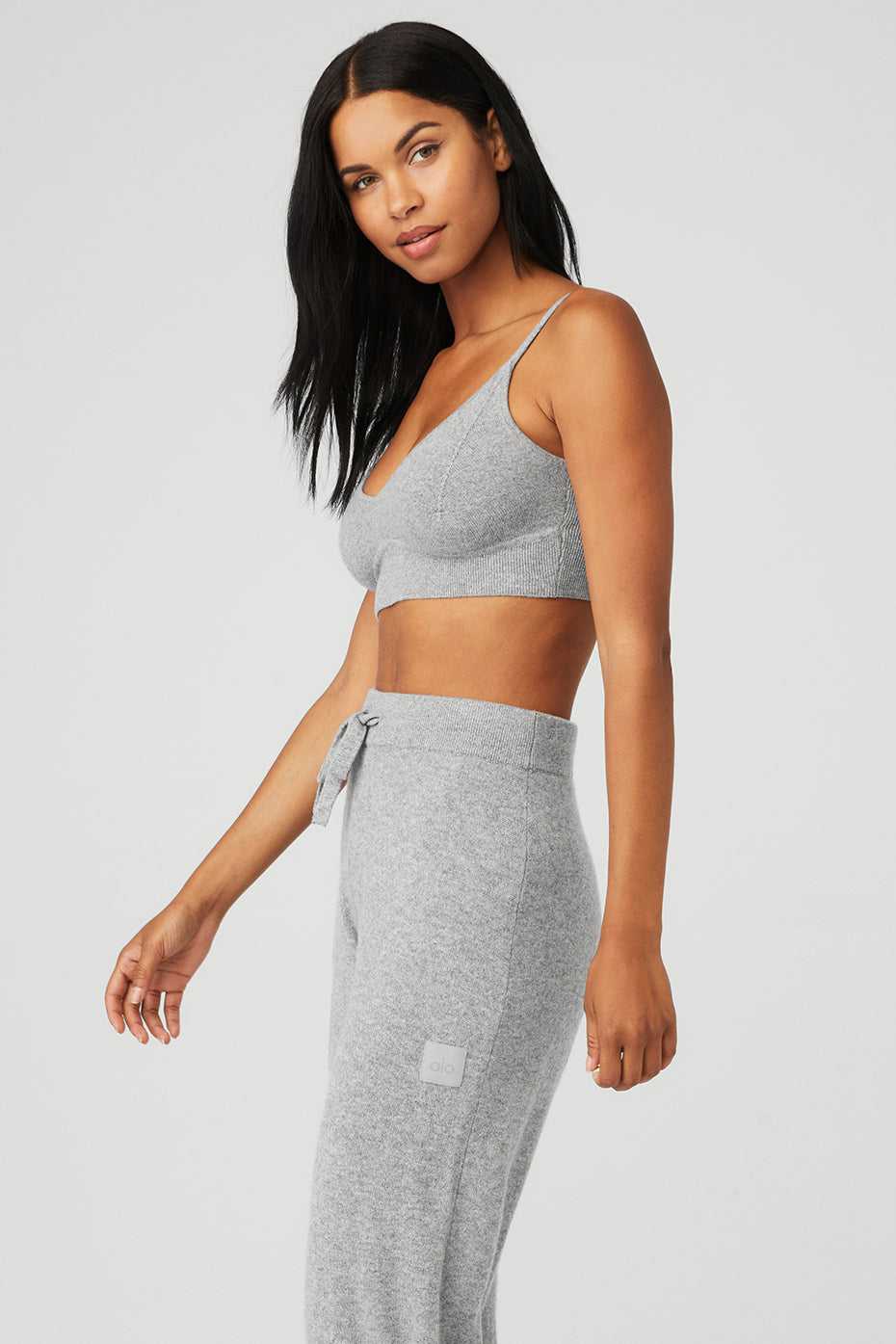 Alo Yoga USA Cashmere Jet Set Dove Grey | 4738921-EV