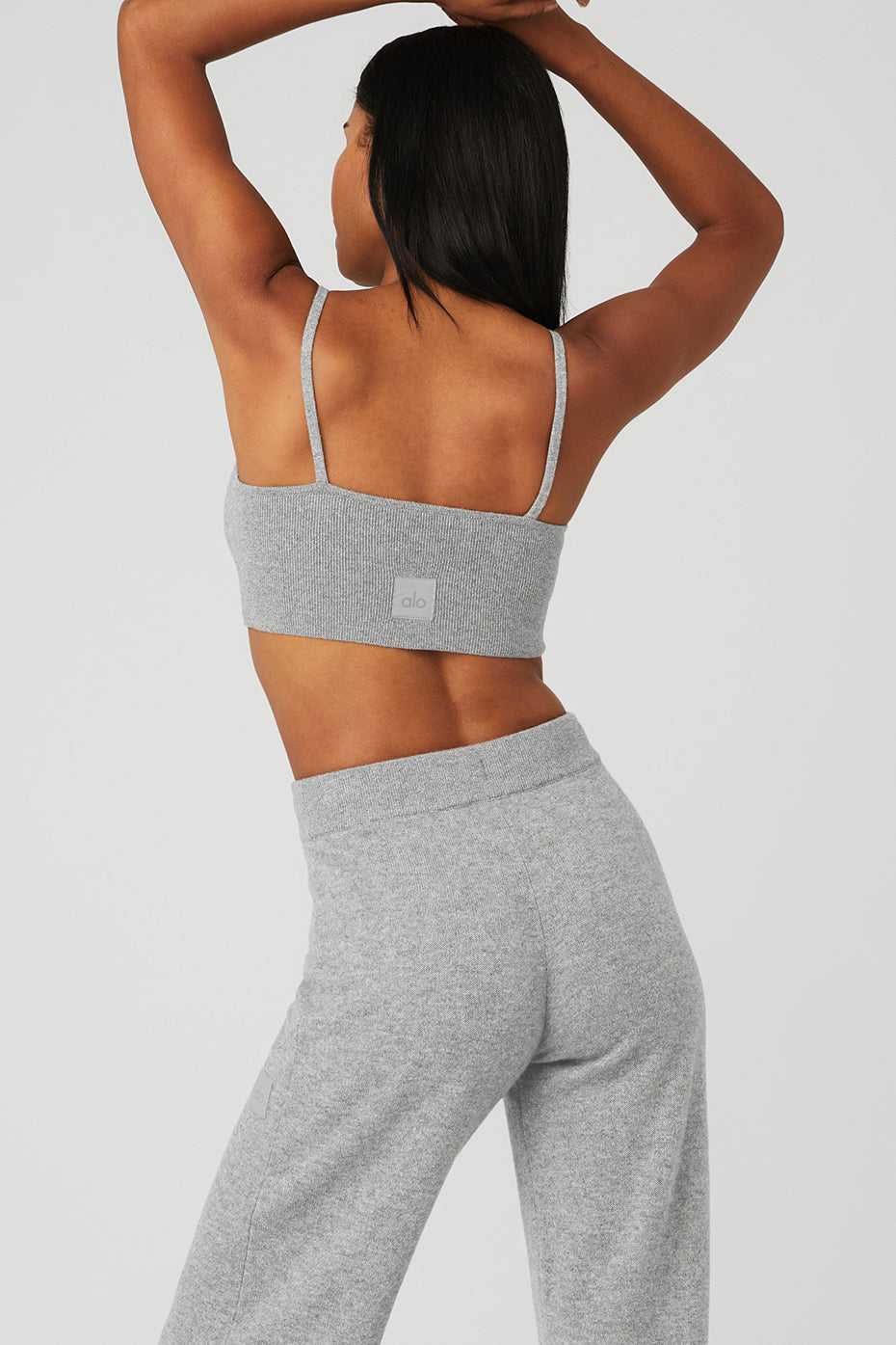 Alo Yoga USA Cashmere Jet Set Dove Grey | 4738921-EV