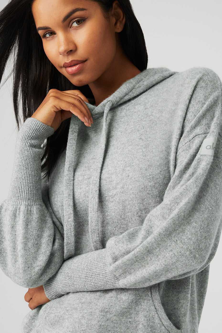 Alo Yoga USA Cashmere Jet Set Dove Grey | 6702943-TU