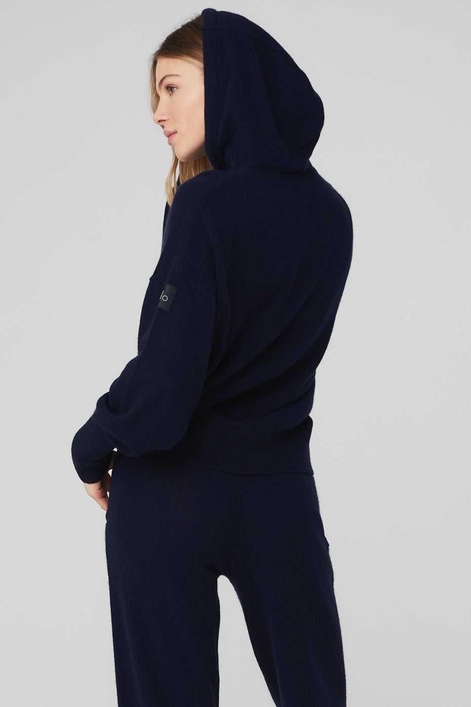 Alo Yoga USA Cashmere Jet Set Navy | 1835264-AV