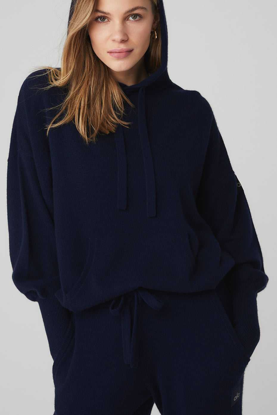 Alo Yoga USA Cashmere Jet Set Navy | 1835264-AV