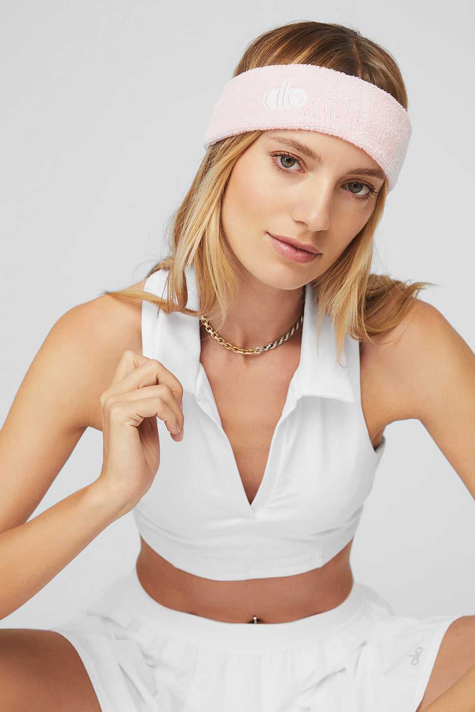 Alo Yoga USA Charmed Collar White | 5697201-XQ