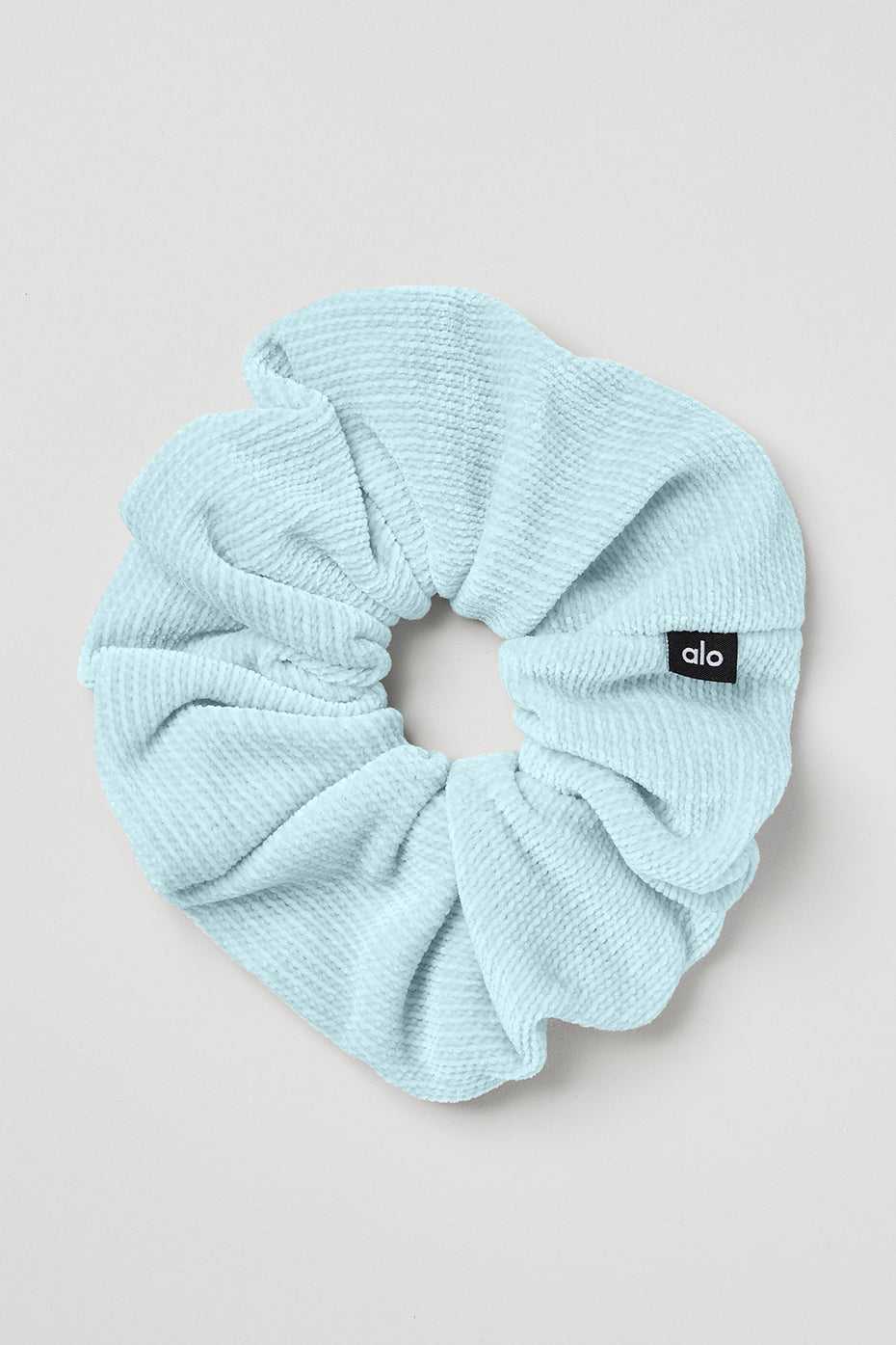 Alo Yoga USA Chenille Oversized Scrunchie Chalk Blue | 5179362-BA