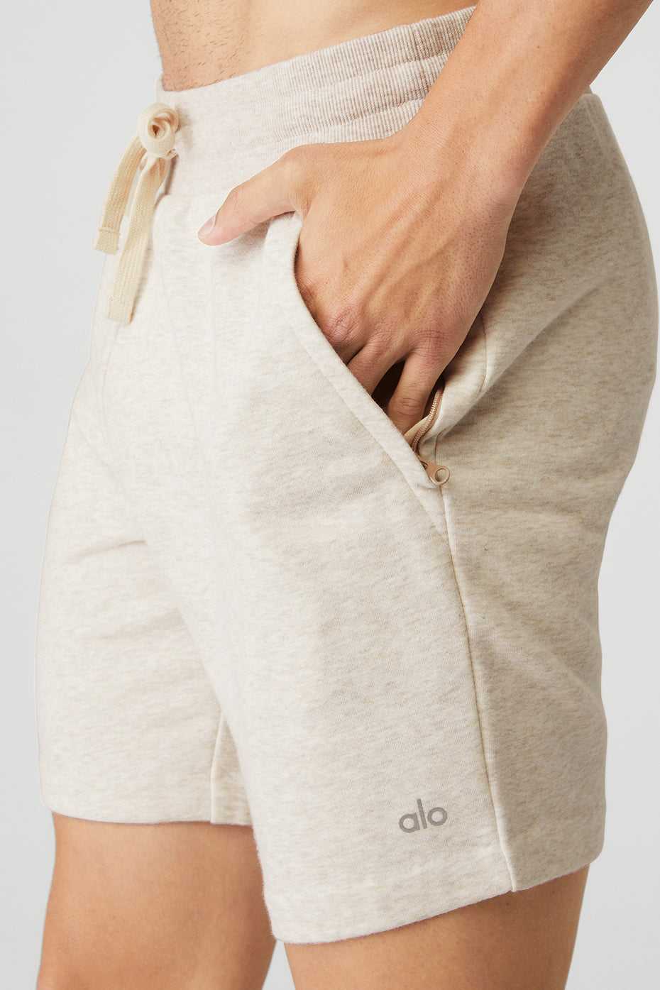 Alo Yoga USA Chill Oatmeal Heather | 2850613-ZN