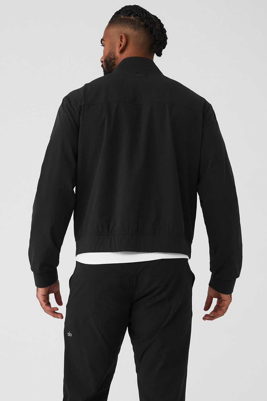 Alo Yoga USA Co-Op Bomber Black | 2349176-XF