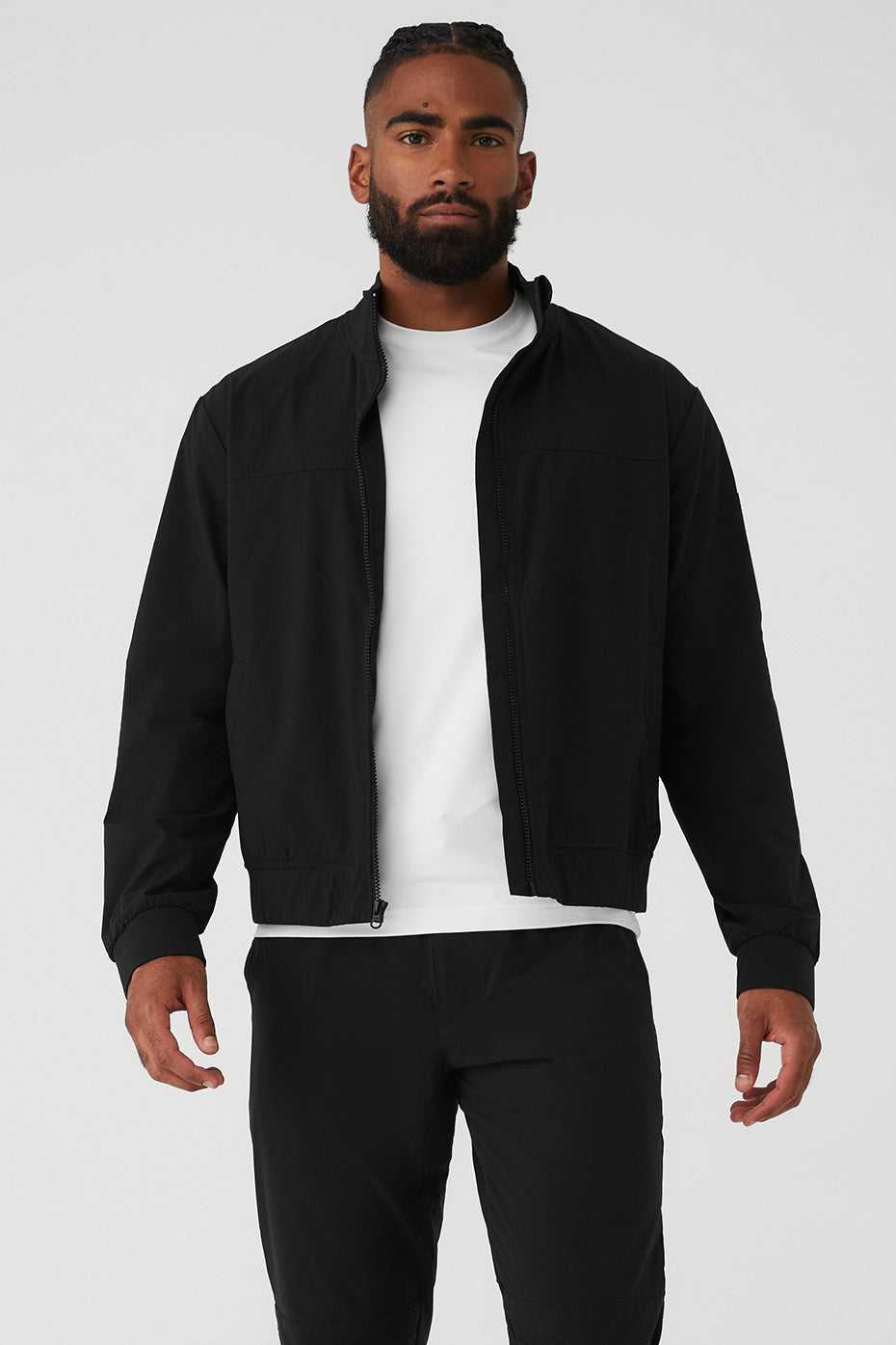 Alo Yoga USA Co-Op Bomber Black | 2349176-XF