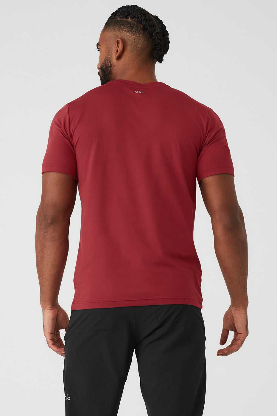 Alo Yoga USA Conquer Reform Crewneck Victory Red | 6392714-WM