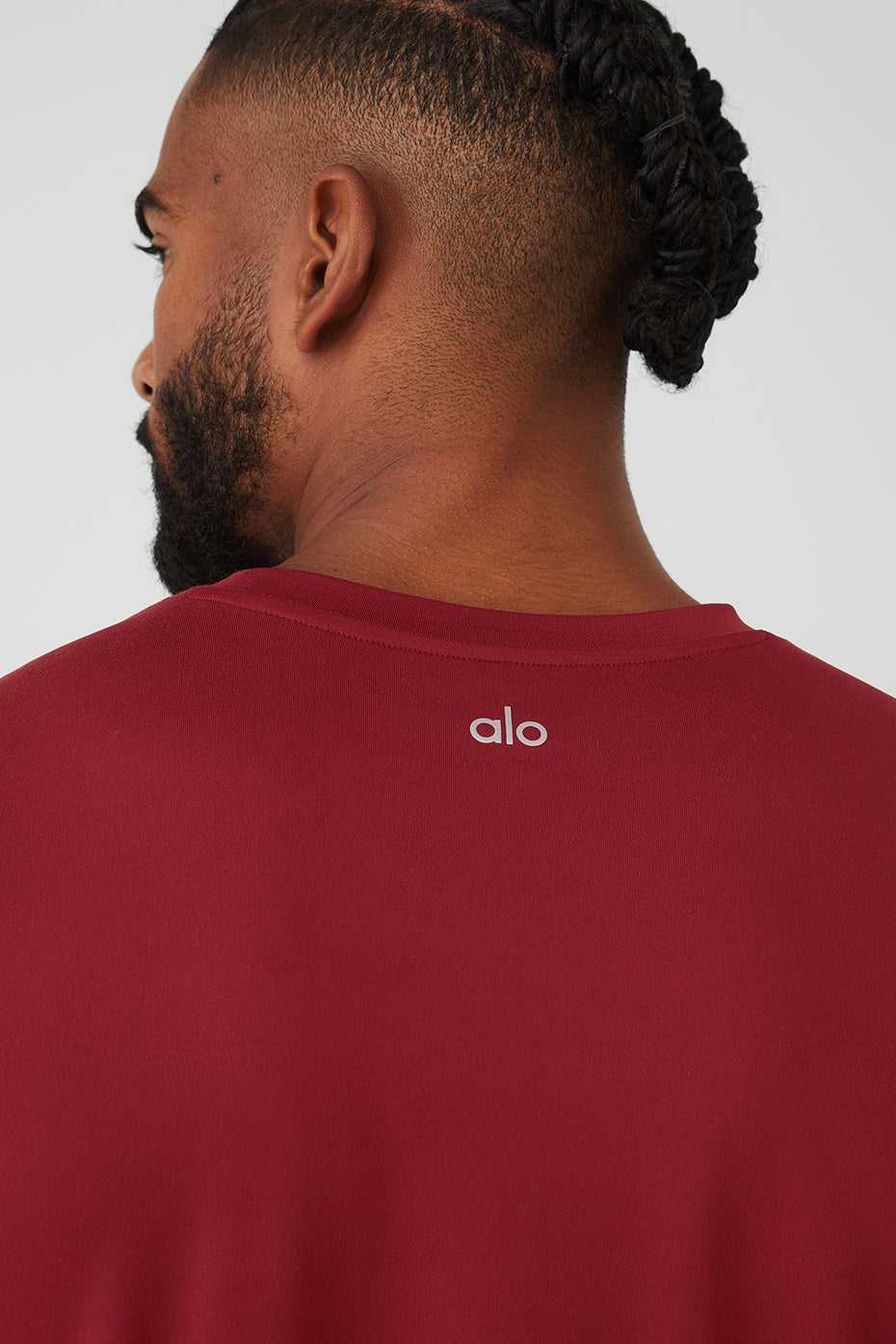 Alo Yoga USA Conquer Reform Crewneck Victory Red | 6392714-WM