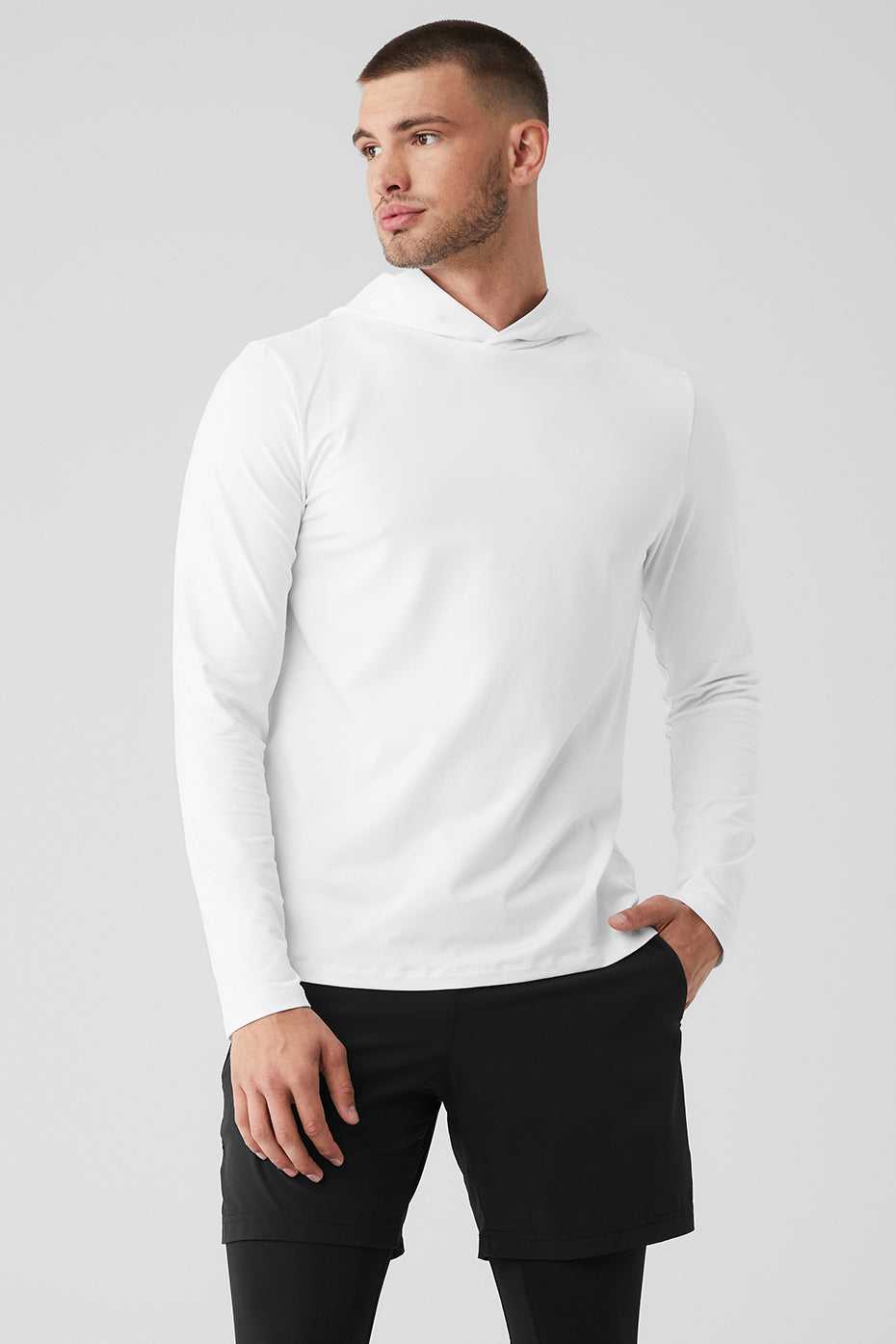 Alo Yoga USA Conquer Reform With Hood White | 6359814-VQ