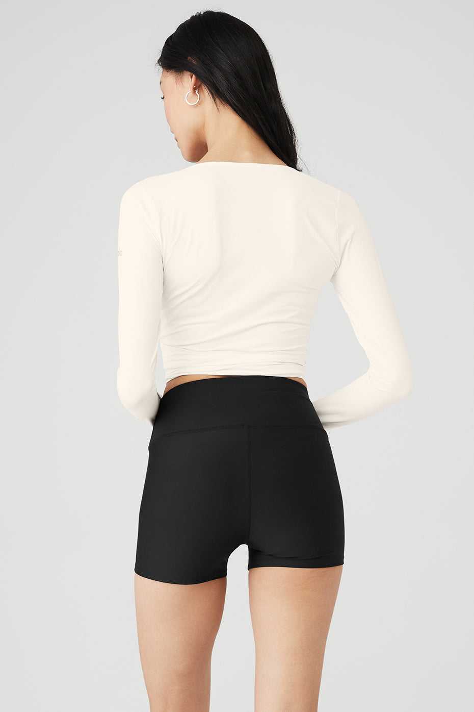 Alo Yoga USA Cropped Escalate Wrap Ivory | 7345269-WD