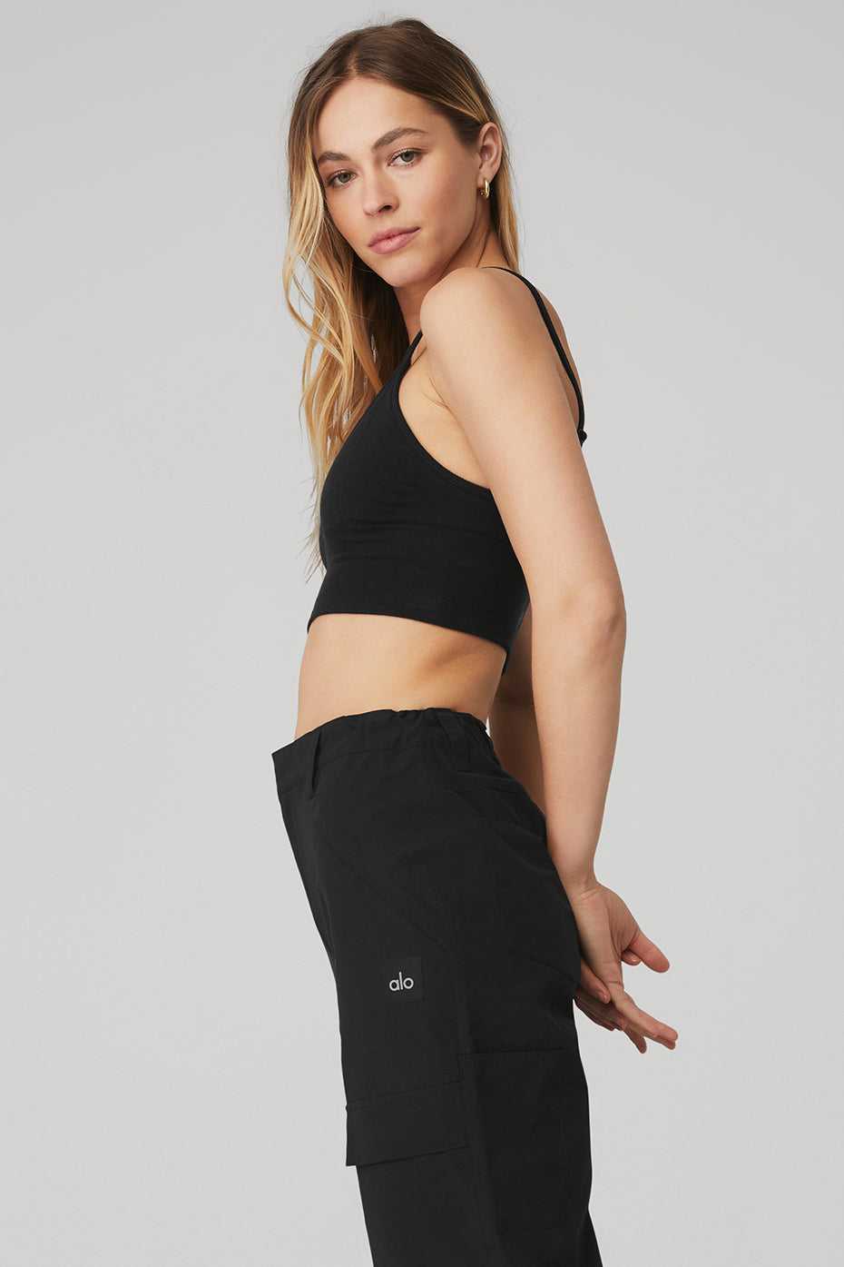 Alo Yoga USA Delightlette Black | 5934780-HX