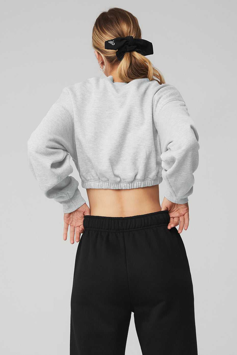 Alo Yoga USA Devotion Crew Neck Pullover Athletic Grey | 5709412-NI