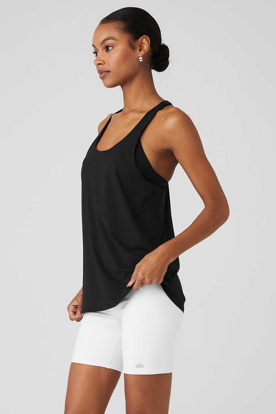 Alo Yoga USA Don't Get It Twisted Black | 7368901-ZX