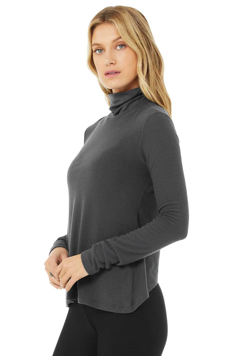 Alo Yoga USA Embrace Long Sleeve Anthracite | 5724608-XQ