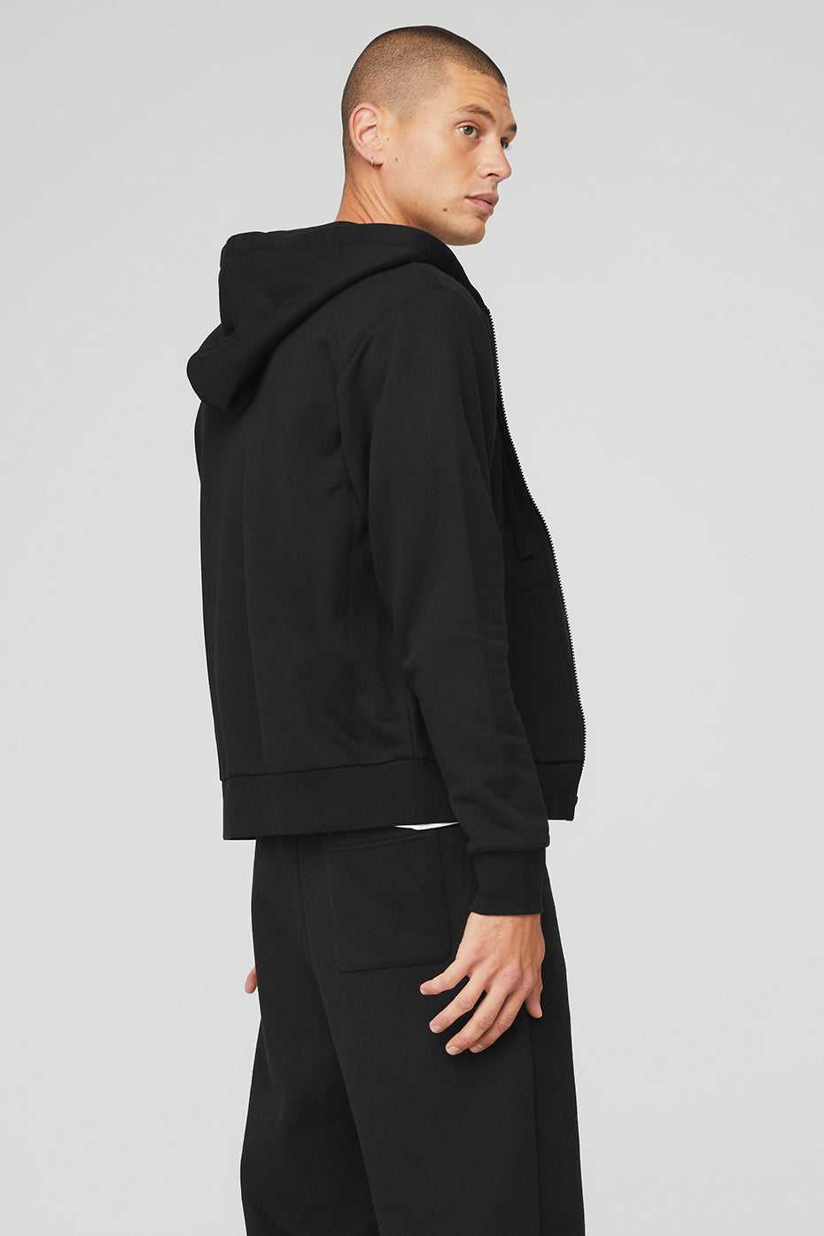 Alo Yoga USA Everyday Full Zip Black | 0872593-XG